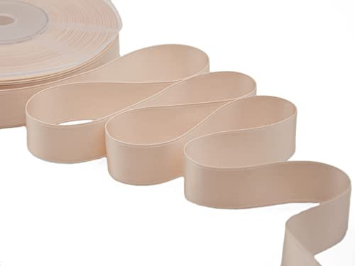 Furlanis - Nastro Doppio Raso, Tessuto Italiano - Rosa Cipria, 25 mm x 25 m