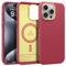 Caseology Nano Pop Mag Compatible with iPhone 15 Pro Case [Magnetic] [Military Grade Drop Protection] with Side Grip Patterns iPhone 15 Pro Case - Magenta Lychee