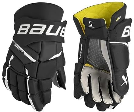 BAUER Supreme M3 Handschuhe Senior, Größe:15 Zoll, Farbe:schwarz/weiß