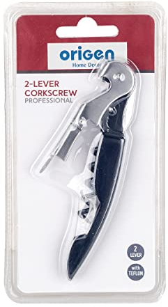 ROCKING GIFTS Sacacorchos Camarero Profesional para Botellas de Vino con Destapador, Abridor Abrebotellas, 28 cm