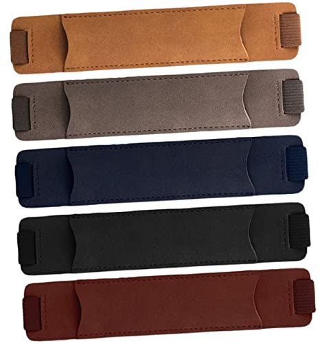 Operitacx Hemdtasche Stifthalter 15 Stk Etui Pu-stifthalter Notizbuch-stifthüllen Aus Leder Stiftbandhülle Aus Leder Verstellbare Stifthaltertaschen Stifthalter Im Banddesign Gefrostet Gummiband