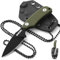 Omesio Couteau de cou - couteau de survie Petite lame fixe EDC avec étui Kydex et dragonne à bille, lame D2 et manche G10