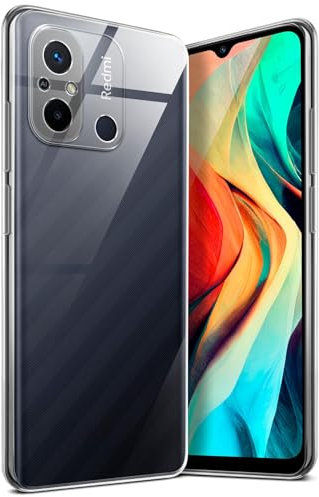 moex Aero Case für Xiaomi Redmi 12C Hülle Durchsichtig, Silikon Handyhülle Transparent, Clear Case Ultra Slim, Backcover Schutzhülle Dünn, Silikonhülle Minimalistisch, Klar