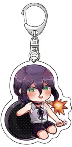 acsewater Chainsaw Man Denji Pochita Keychain Anime Surrounding Double-sided Acrylic Transparent Cartoon Pendant Gifts