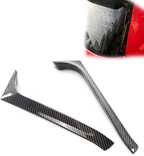 2 Stücke Auto Heckscheibe Seitenspoiler Canard Splitter Trim Für VW Für Golf 6 Mk6 GTI 2009 2010 2011 2012 2013 Kohlefaser ABS Kunststoff Zubehör
