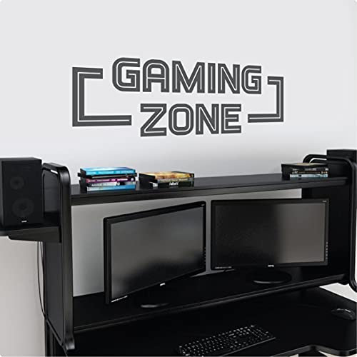 Gaming Zone | Kids Bedroom Removable Vinyl Wall Decal Stickers | 24 Colours Available
