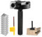Trvoxviq Fresa da 8 mm, codolo 2, 2 flauti, diametro 38,1 mm, fresa per pialla con 10 piastre reversibili (12 x 12 x 2,2 mm), fresa piatta per la lavorazione del legno