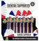 MISTER GADGET CMP Eventail Drapeau Français/Bleu, Blanc,Rouge