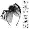 Aurasky Spinnen Haarreif, Halloween Haarreif mit Tattoos, Halloween Kopfschmuck, Halloween Kostüm Accessoires, Spinnen Haarschmuck für Karneval Maskerade Fasching Cosplay Dress-up