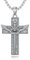 ROMANTICWORK Kreuz Kette 925 Sterling Silber Schwertkreuz Kette Kreuz Engelsflügel Anhänger Christlicher Religiöser Kreuz Schmuck Geschenke für Herren Männer Damen