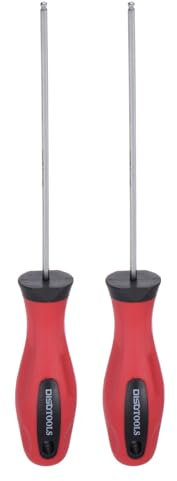 sourcing map 2pcs Ball Head Hex Screwdriver 2mm x 110mm Magnetic Ball End Hexagonal Precision Screw Driver Hex Design Wrench