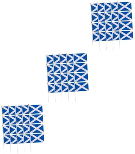 YARNOW Schottland Servietten 60 Stück Schottland Flagge Verschleißfest Flagge Einweihungsfeier Hand Handschwenkende Schottische Deko Jubeln Heimdekoration