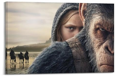 YXWOYNHY Filmposter War for The Planet of The Apes, dekoratives Gemälde, Leinwand, Wandposter und Kunstdruck, moderne Familienschlafzimmer-Dekoration, Poster, 60 x 90 cm