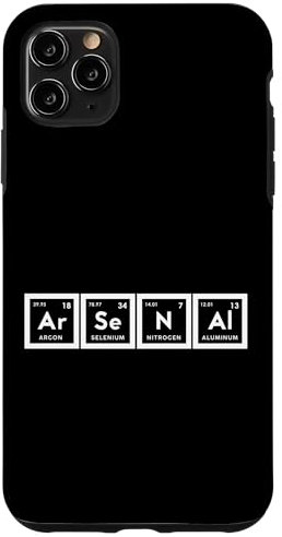 iPhone 11 Pro Max Arsenal Ar Se Na L Periodic Table of Elements Chemistry Case