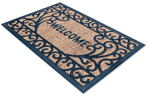 Comart - Zerbino Capitol - Tappeto Ingresso Esterno Cocco - 40x60cm Welcome