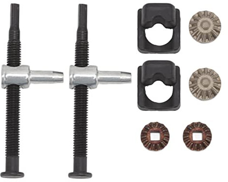 Yechiry 2 Set Chain Bar Tensioner Adjuster Kit, Tensioner Adjusted Tool Kit for CS 400 Chainsaw Iron Aluminum Chainsaw Tensioner Repair Assembly Kit for CS370 CS400 CS4200ES
