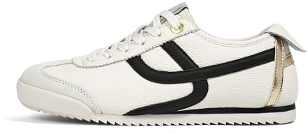 LUCKY STEP Sneakers Légères Rétro pour Femme - Design à Semelle Fine Flexible et Mesh Respirant, Chaussures Loisirs pour Marche en Ville et Sport