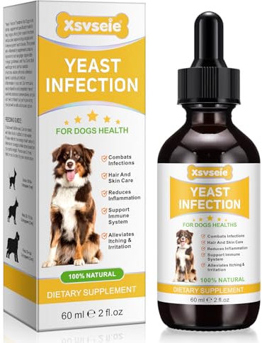 ZTSMSWY Yeast Infection Treatment for Dogs,Dog Yeast Infection Treatment for Itchy Dog Skin Relief,Dog Allergy Relief,Itchy Ear Relief for Dogs,Dog Ear Infection 60ml