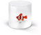WD Lifestyle - Becher aus Borosilikatglas 250 ml mit Motiv aus farbigem Glas innen (Clownfisch)