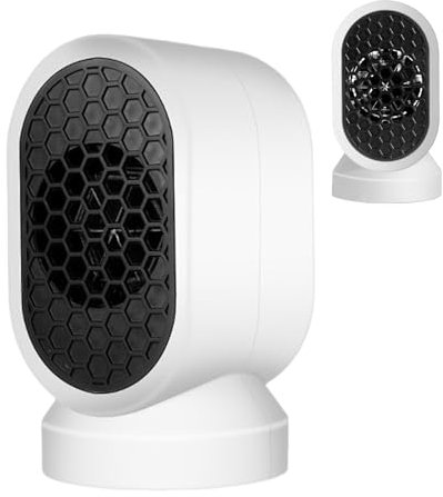 Electric Space Heater Indoor, Portable Quiet Room Heater With Constant Temperature Control, Compact Personal Warmer For Bedroom Office Desk Or Small Workplace Use, 4.33x3.94x9.84 In