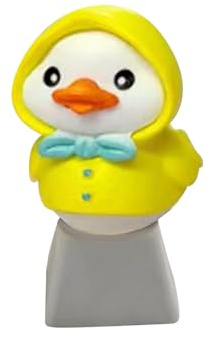Generico KeyCaps Duck Cine - COOLDO NEW ADORABLE NEW COMPATTY CAMERASI CAMERASI CAMERASI KEYCAP | Handmade 3D Yellow Keycap For Mechanical Keyboard | Artig Cap Accessory