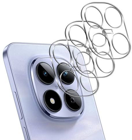 Locofun Protector de Lente de Cámara para Xiaomi Redmi Note 15 Pro 5G/Note 15 Pro Plus, 3 Piezas Cristal Templado Protector de Cámara, HD Película Protectora, Dureza 9H Vidrio Templado, Anti-Arañazos