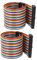 sourcing map 2Stk 50cm 40Pin 40Weg F/F Verbinder IDC Flachbandkabel Flachkabel Jumper Kabel DE de