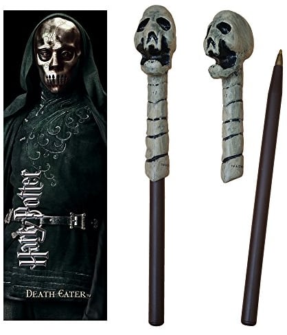 The Noble Collection France Harry Potter - Death Eater (Skull) Wand Pen & Bookmark