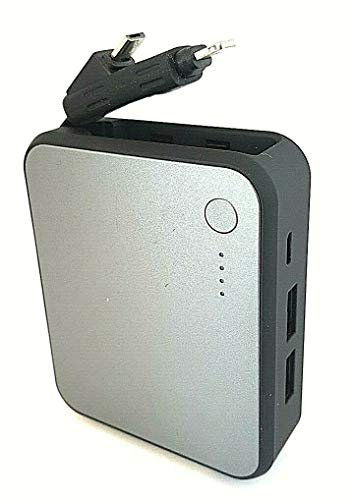 Goji G4PLSV17C 5200mAh Portable Charger/power bank - Gunmetal Grey