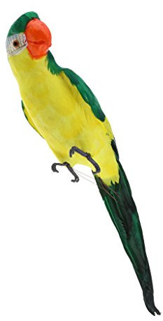 Sharplace Deko Vogel Figur Vögelchen aus Künstliche Feder und Dekofigur Dekovögel, Grün, 45x10x9cm