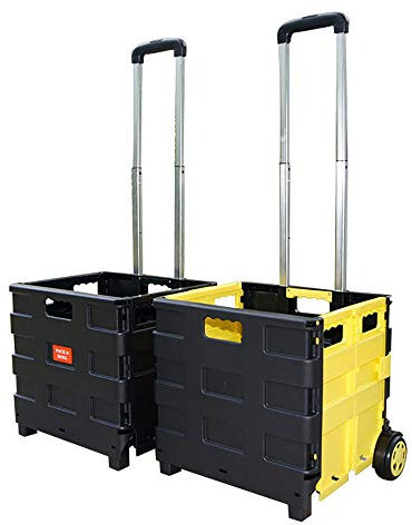 AFYH Trolley per la Spesa, Carrello Porta Spesa-Carrello Pieghevole con, Scatola di immagazzinaggio - Scatola di immagazzinaggio della Sedia Pieghevole Multifunzionale - per Viaggi/Shopping.