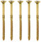 TORX - Tornillos para aglomerado (100 unidades, galvanizados, diámetro 6 x 100 mm)