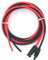 NUZAMAS Pair of 3m 6.0mm Single Core Extension Cables with cable connectors (Male and Female) for solar panels and solar power systems 3 meters (9.8 feet) cable with Plug