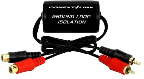 Conext Link Isolateur RCA stéréo 2 canaux en boucle de masse - Filtre suppresseur de bruit - Alternateur pour audio stéréo de voiture (13600)