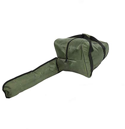 Borsa per motosega, custodia portatile di protezione impermeabile con manico lungo portatile con chiusura a cerniera, adatta per motosega, organizer da 55,9 cm, verde militare