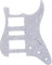 Schlagbrett vorverkabelt 3ply11-Loch HSH-Pickguard-Gitarrenschaber Für Stratocaster-Moderne Art (Color : 4Ply White Pearl)