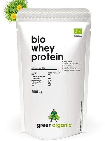 BIO PREMIUM WHEY PROTEIN aus Bio-Molke, 100% Eiweiß-Pulver, Superfood, Weidehaltung, neutral, ohne Süßstoffe, 900 g