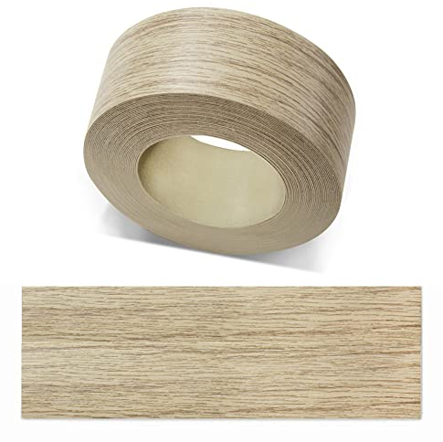 ben+camilla.com Kantenumleimer zum Aufbügeln | Sonoma Eiche 45 mm x 5 m Rolle (glatt matt) | Premium Qualität für professionelle Ergebnisse | Kantenschutz