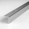 PROVISTON | Treppenkante | Aluminium eloxiert | Silber | Breite 20 mm | Höhe 20 mm | Länge 1000 mm | Gebohrt | Treppenkantenprofil | Treppenwinkel | Winkelprofil | Kombiwinkel | 1 Stück