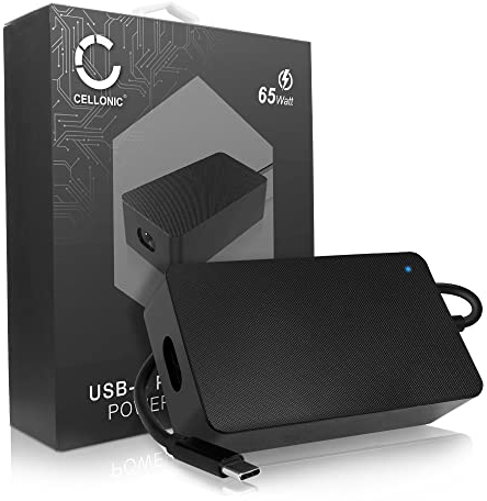 CELLONIC Alimentation Secteur PC (USB PD Power Delivery 2.0: 5V-20V,60W) Compatible avec Canon EOS M6 Mark II EOS R EOS R3 EOS R6 EOS Ra EOS RP (2,9m) Chargeur Batterie Ordinateur Portable