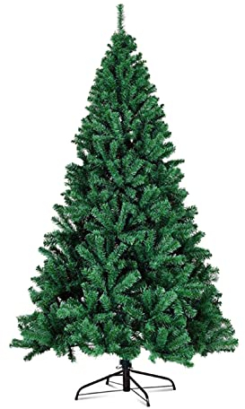 Künstlicher Weihnachtsbaum, 1,2 m, mit 350 Zweigspitzen und zusammenklappbarem Ständer, einfache Montage, für Heim, Büro, Partydekoration