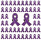 CRAFFANCY Lot de 50 Broches en Forme de Ruban Violet avec Fermoir en Silicone pour Sensibilisation à la Violence Domestique