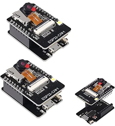 2PCS ESP32 Cam WiFi Bluetooth Development Board with OV2640 Camera Module + Micro USB to Serial Port CH340C 4.75V-5.25V Nodemcu for Raspberry Pi