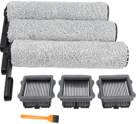 BAOFUYA Staubsauger Bürstenfilter Set, Weiche Rollenbürste, Ersatz Staubsauger Ersatzzubehör für S5 Akku Nass Trockensauger