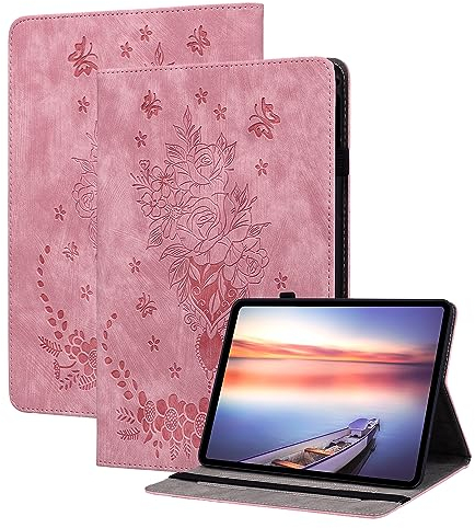 KEDBBAO Funda para Samsung Galaxy Tab A6 10,1 2016 (SM-T580N/SM-T585N), multiángulo, funda de piel sintética con soporte para lápiz y función atril para Galaxy Tab A 2016, color rosa