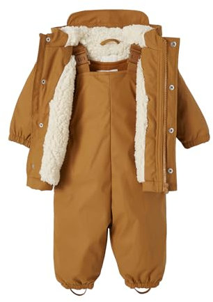 VERTBAUDET Manteau et Pantalon de Pluie bébé Caramel 6M(67CM)