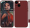 HGH für iPhone 15 Hülle Silikon mit 1 Lanyard, Handyhülle für iPhone 15 Case Ultra Dünne Rundumschutz mit Weichem Microfiber-Innenfutter Stoßfeste Kratzfest Schutzhülle für iPhone 15 - Dunkel Rot