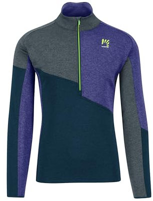 KARPOS 2531022-073 Federa H.-Z Fleece Maglia Lunga Uomo Midnight/Dark Slate/Liberty Taglia S