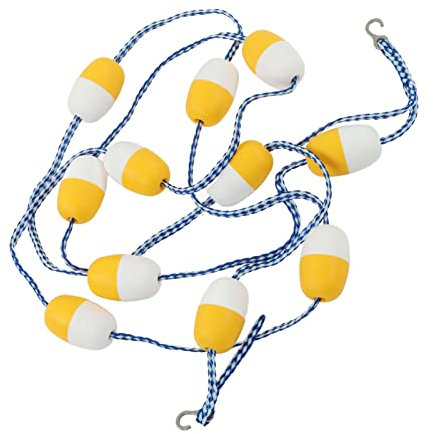 Brrnoo di Corsia Galleggiante 5M 7CM Corda Divisoria di Sicurezza per Piscina Riutilizzabile in PVC per Piscina Coperta, Corsie Divisorie per Piscina, Corda di Sicurezza per Piscina