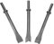 Air Air Hammer Chisel 3 Piece Air Hammer Chisel Set, Extra Long Round Shank Pneumatic Hammer Bit Set